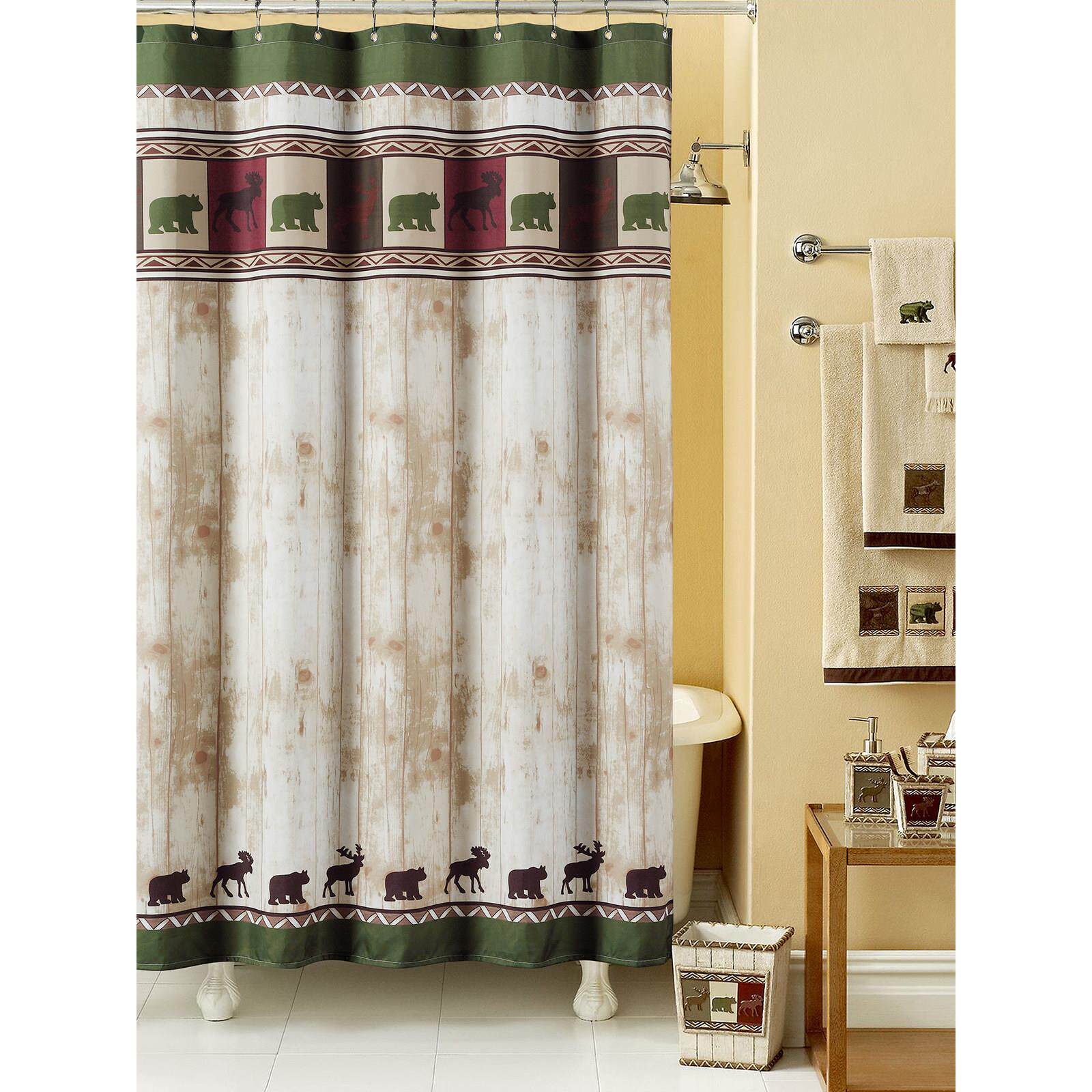 欧式卡通童趣浴帘涤纶环保加厚布料防水防霉门帘窗帘干湿分离隔断