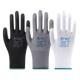12双 星宇PU518手套黑尼龙PU防静电涂掌涂指劳保手套 包邮