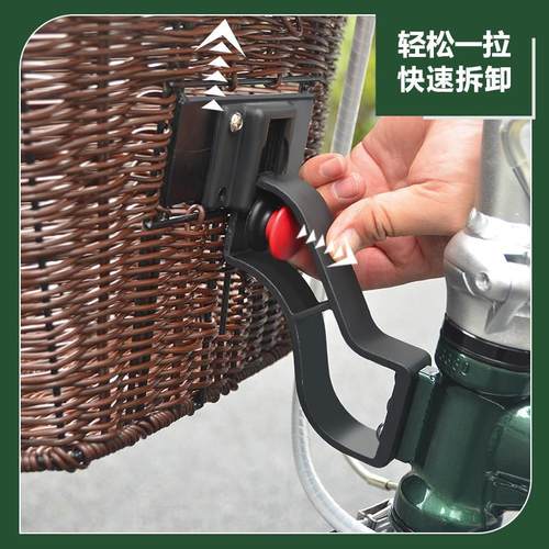 dahon大行折叠自行车猪鼻子适配器单车包车筐菜篮子取付卡扣配件