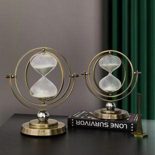 桌面笔筒沙漏老板办公室办公桌领导装饰品摆件北欧轻奢送男士礼物