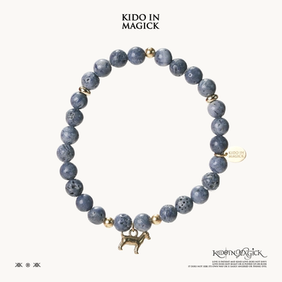 KIK天然水晶蓝珊瑚手串链简约时尚男女通用现代简约情侣配饰送礼