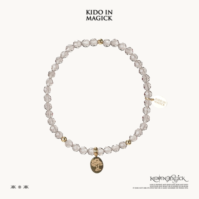 KIK天然水晶茶晶手串链简约时尚男女通用现代简约情侣配饰送礼物