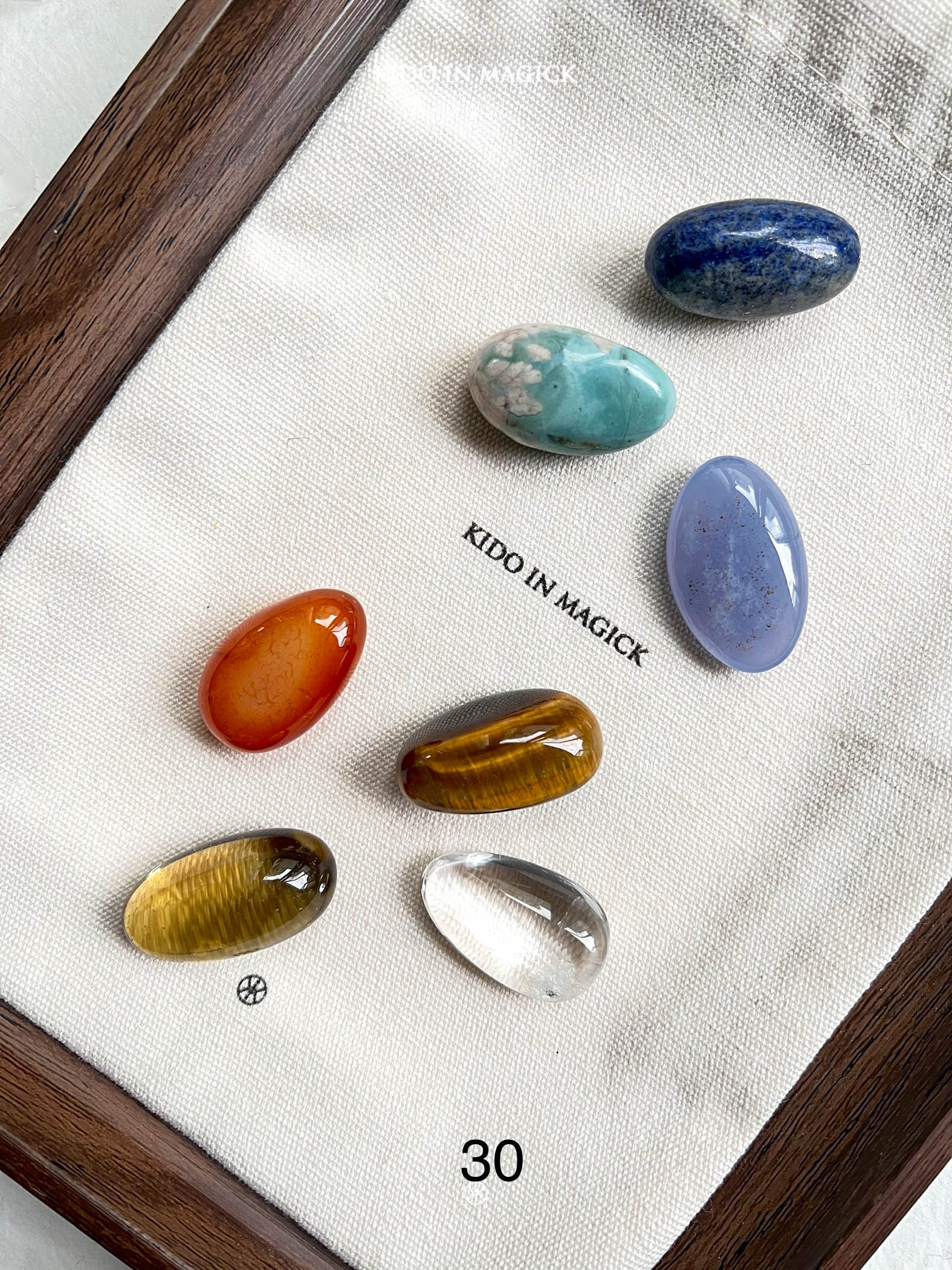 KIK即刻疗愈七色天然水晶矿石携带手持小众高级 | 送冥想音频