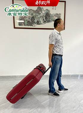 便携式可折叠收纳按摩床美容床双肩包收纳按摩床收纳专用推车杂货