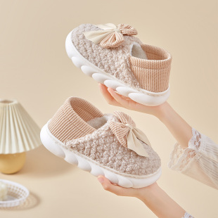 软底产后拖鞋 月子鞋 防滑产妇春秋款 包跟加绒保暖厚底孕妇鞋 秋冬季