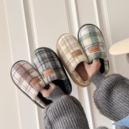 月子拖鞋秋冬季厚底加绒产后大码