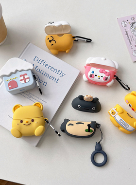 Nuopaisi适用于红米Buds6青春版本耳机保护壳卡通背包黄油小熊RedmiBuds6Lite防摔拥抱小狗狗硅胶蓝牙保护套