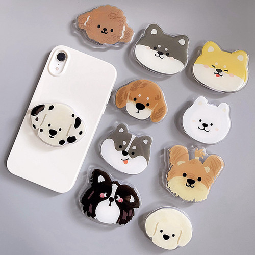 手机壳气囊支架可爱女小狗