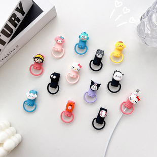 手机数据线保护套充电线防折断2024新款可爱收纳整理固定器适用于苹果安卓type-c充电器保护头15全包ipad华为