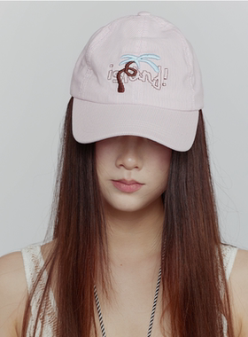 wishmore海岛条纹鸭舌帽女大帽檐显脸小原创百搭棒球帽七夕礼物