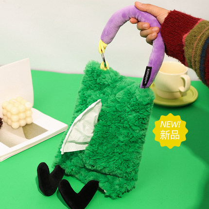 wishmore车载客厅抽纸巾盒车内原创挂壁式可爱卧室纸巾袋生日礼物