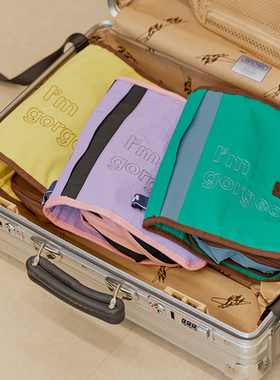 wishmore拼色化妆包I'm gorgeous大容量收纳袋便携旅行洗漱包礼物