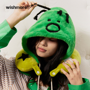 wishmore连帽U形枕创意礼盒可爱护颈枕办公室出差旅行颈枕送礼