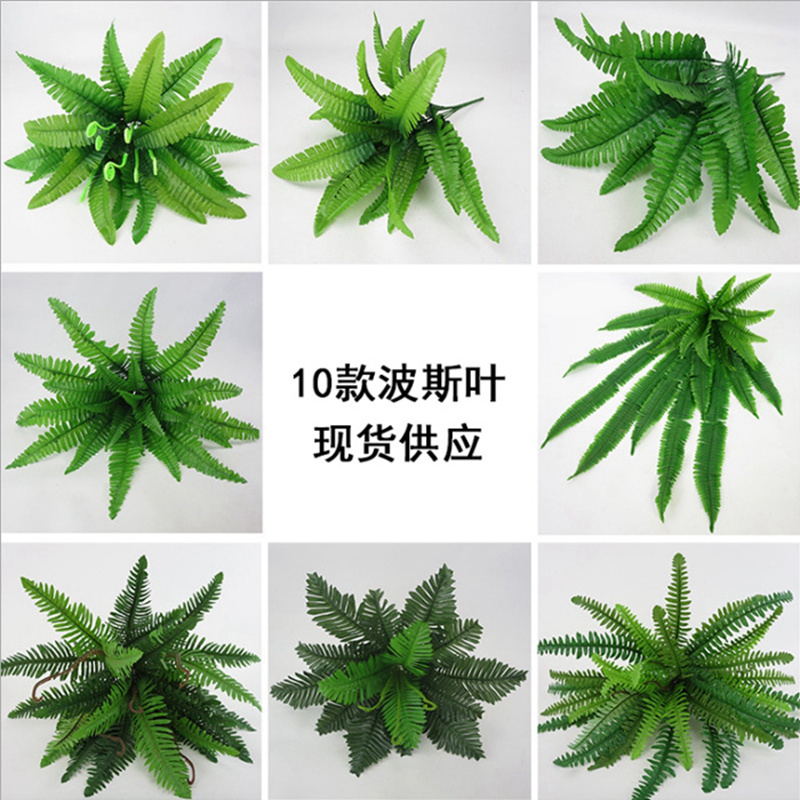 仿真波斯造景蕨类小草假花龟背叶植物