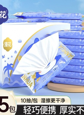 漫花湿厕纸整箱实惠装男女厕用湿巾纸便携式私处擦拭厕纸巾批