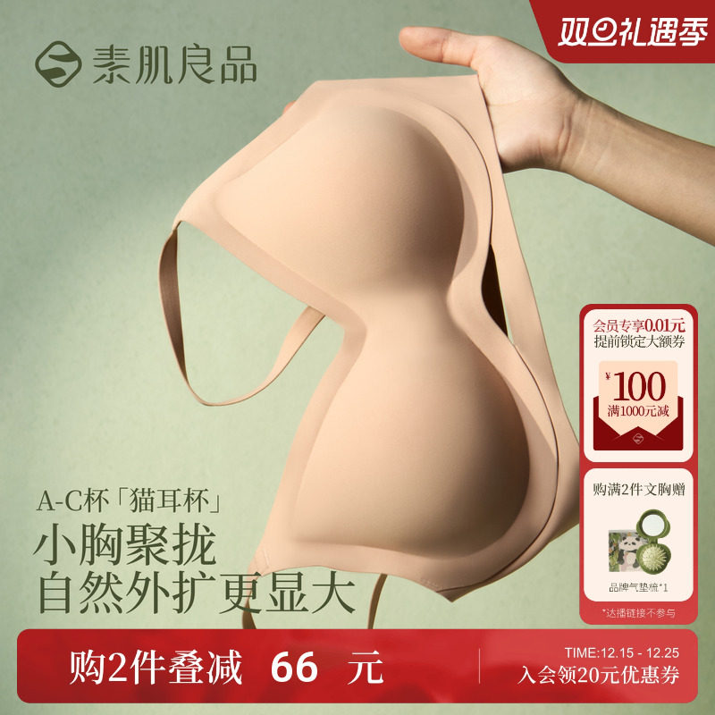 外扩内衣小胸聚拢显大收副乳内衣