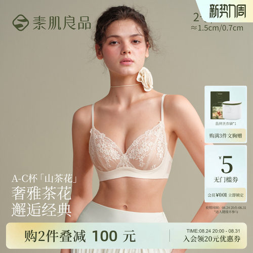 小胸聚拢蕾丝内衣女性感显大套装