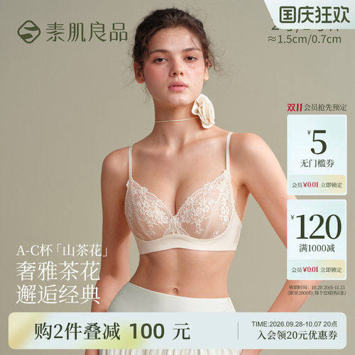小胸聚拢蕾丝内衣女性感显大套装
