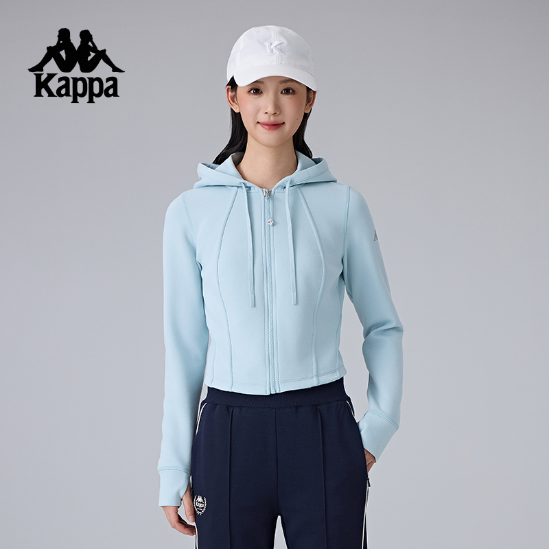 复古连帽针织运动卡帕女款卫衣