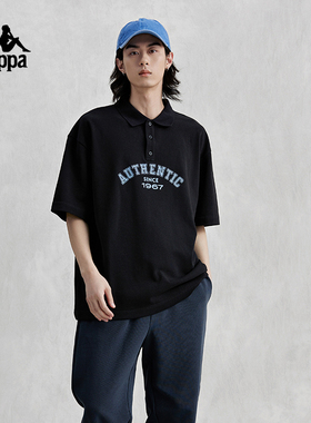 Kappa卡帕短袖POLO2026新款情侣男女夏多色运动半袖休闲学院风T恤