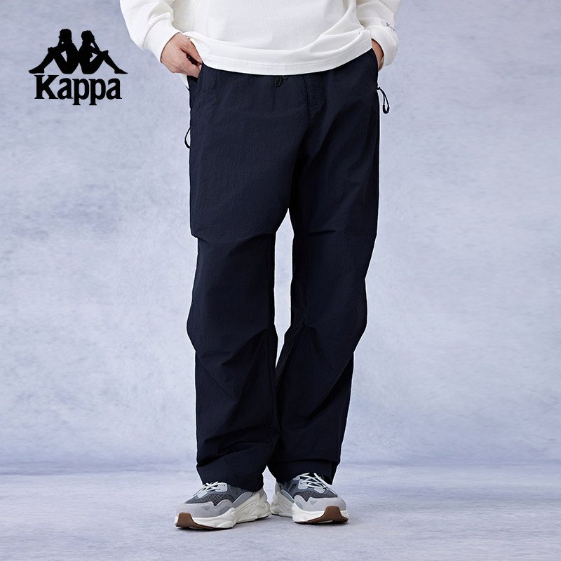 Kappa卡帕背靠背新款运动长裤防晒裤潮流伞兵裤宽松直筒工装裤男,运动服/休闲服装,运动长裤,淘宝优惠券,粉丝福利购,淘宝优惠卷