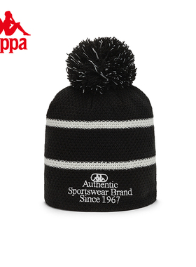 Kappa卡帕毛线帽outlets冬情侣男女户外加绒针织毛线帽K0CZ8ME12