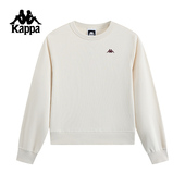 Kappa卡帕背靠背春秋新款 女潮流休闲上衣 圆领运动卫衣针织套头衫
