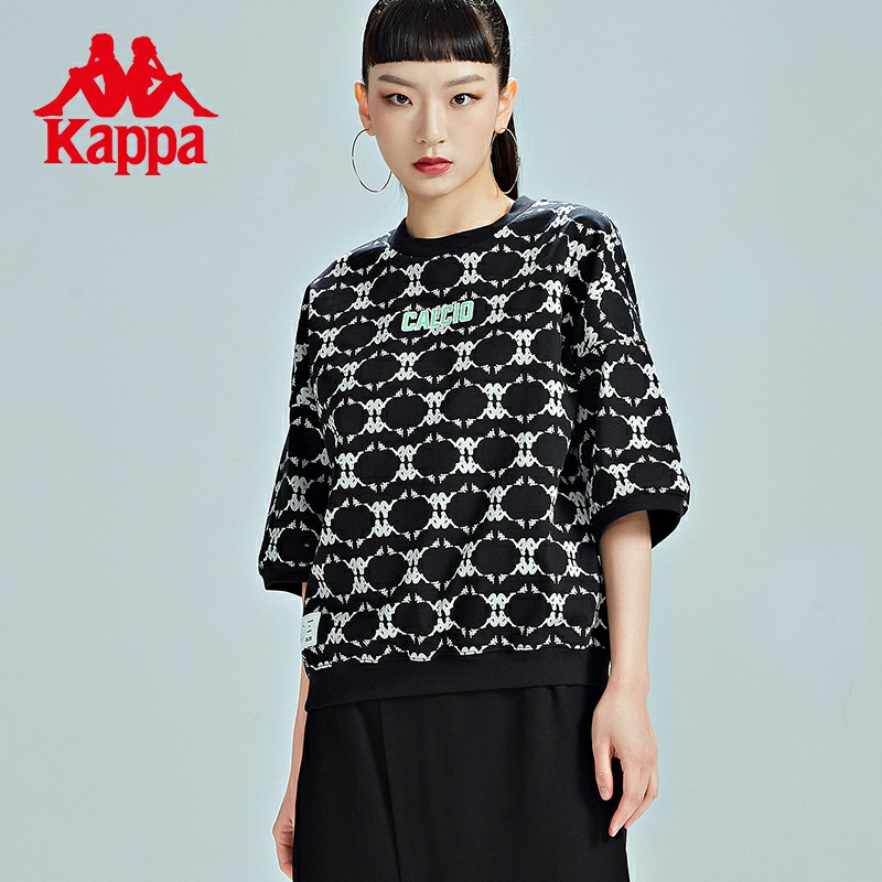 收口下摆 五分袖口 潮流满印