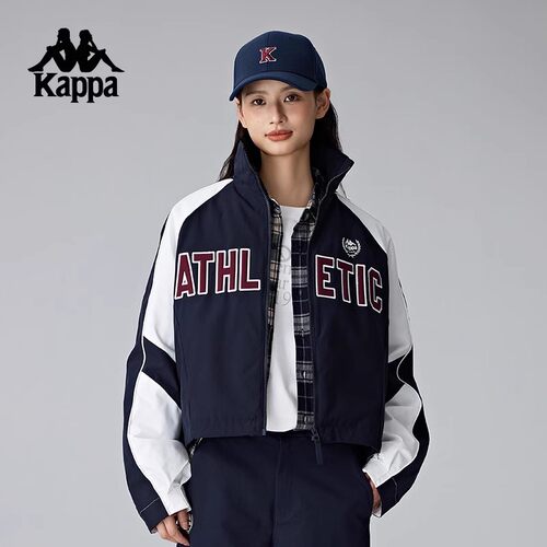 卡帕三防面料字母印花棉服外套
