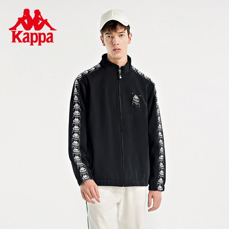 Kappa卡帕outlets串标针织开衫情侣男女校服运动卫衣休闲外套_虎窝淘