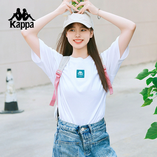 Kappa卡帕背靠背运动短袖t恤男2026新款夏季休闲纯棉透气半袖上衣