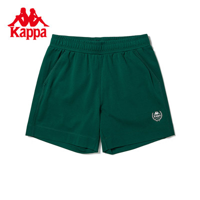卡帕Kappa 1916经典复古短裤2023新款女夏针织休闲短裤阔腿三分裤