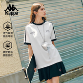 男女夏运动撞色T恤字母半袖 Kappa卡帕背靠背复古短袖 2026新款 上衣