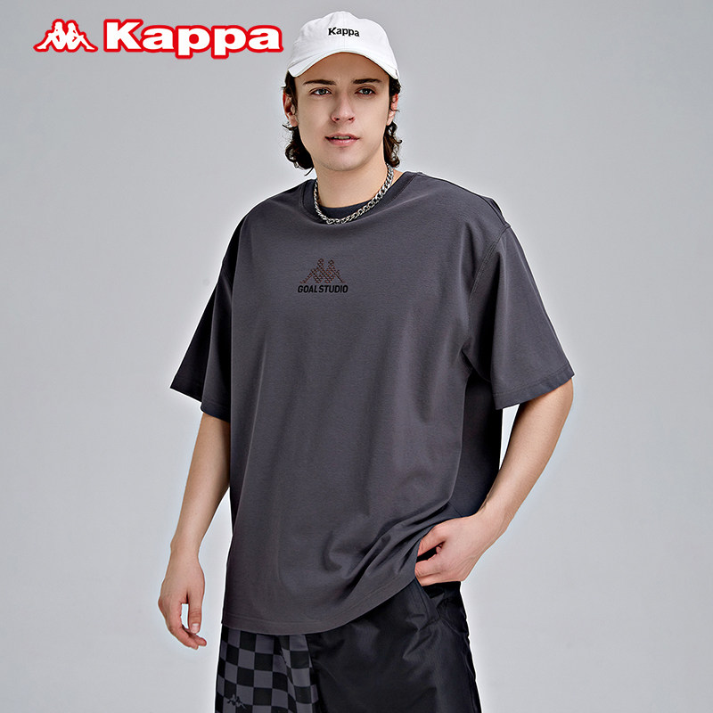 kappa卡帕outletsx goal联名短袖男运动t恤休闲半袖图案衫