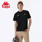 纯棉跑步半袖 kappa卡帕背靠背运动t恤短袖 男夏季 2026新款 上衣 男款