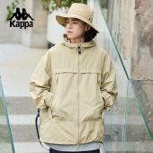 Kappa卡帕背靠背户外防风衣男春夏新款 运动防晒连帽外套上衣男款