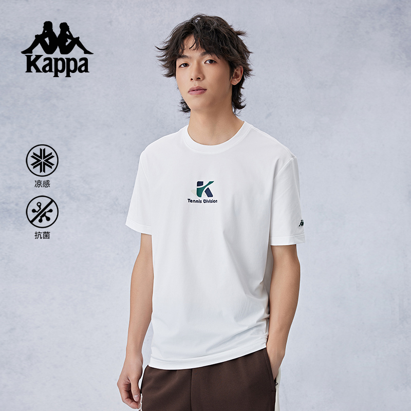 卡帕男后背印花短袖抗菌抑菌凉感