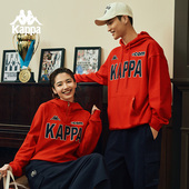 针织套头衫 Kappa卡帕背靠背2026蛇年新年款 运动连帽卫衣女长袖 男