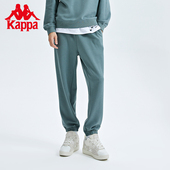 Kappa卡帕运动裤 K0C52AK62 小脚卫裤 outlets男黑色针织长裤 休闲裤