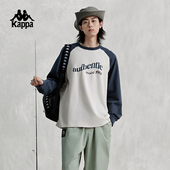 字母休闲上衣男款 Kappa卡帕背靠背2026新款 男运动卫衣圆领套头衫