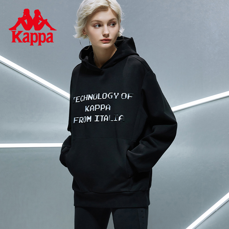 kappa卡帕套头帽衫情侣男休闲