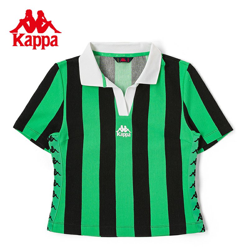 条纹撞色 甜辣短款 时尚穿搭