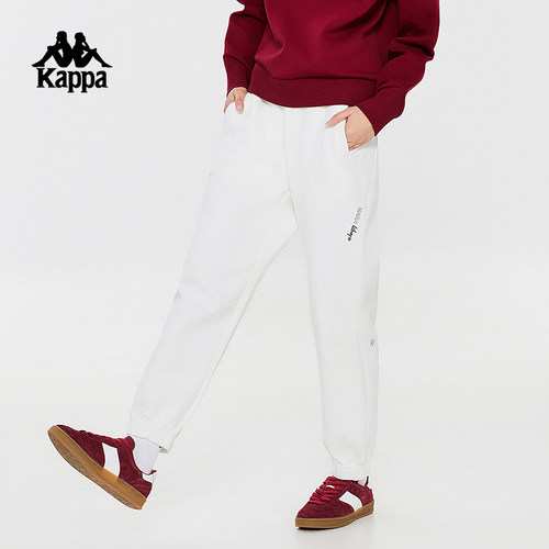 卡帕女款字母针织收口卫裤