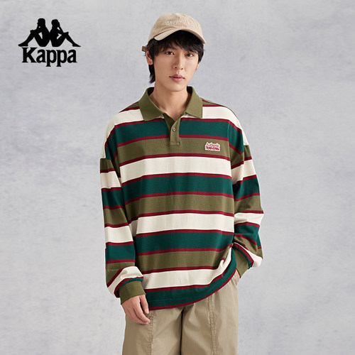 卡帕长袖polo衫休闲运动宽松