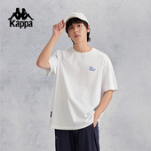 夏季 2026新款 复古运动跑步上衣男 t恤短袖 kappa卡帕背靠背纯棉男士