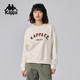 上衣女款 Kappa卡帕背靠背运动卫衣女2026新款 春秋复古针织套头衫