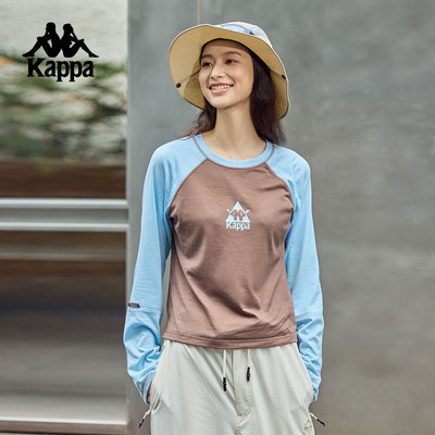 卡帕女复古撞色短款长袖舒适亲肤