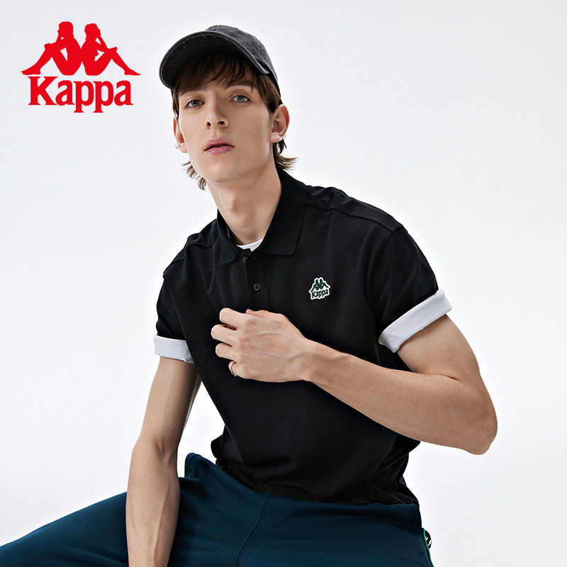 卡帕Kappa 1916经典复古运动短袖新款男POLOT恤休闲翻领半