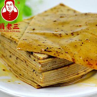 四川遂宁肖老三豆腐干皮遂宁特产麻辣五香千层豆腐皮干135克简装
