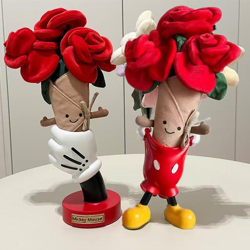 米奇手握花瓶jellycat手捧花支架玫瑰收纳底座客厅电视柜装饰摆件,家居饰品,花瓶,淘宝优惠券,粉丝福利购,淘宝优惠卷